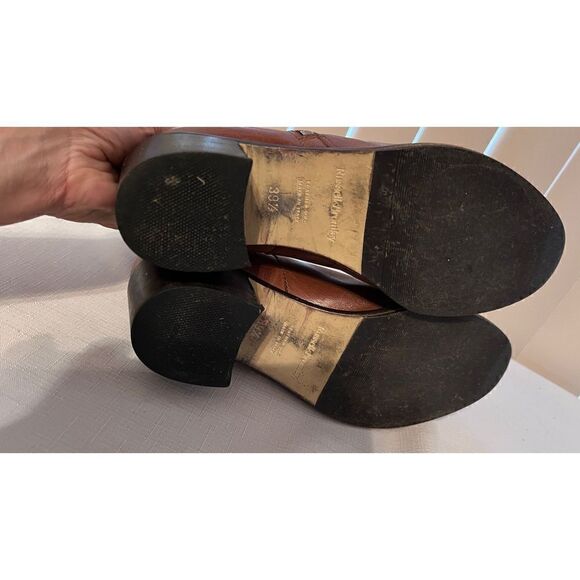 Russell & Bromley Tan Tassal Brown Leather Chelsea side zip boots side 9 EU 39.5 - Picture 9 of 12